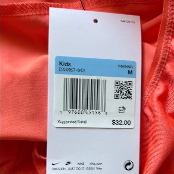 NWT! Nike Blue and Coral-Orange Performance Shorts x2 pair - Picture 11 of 14